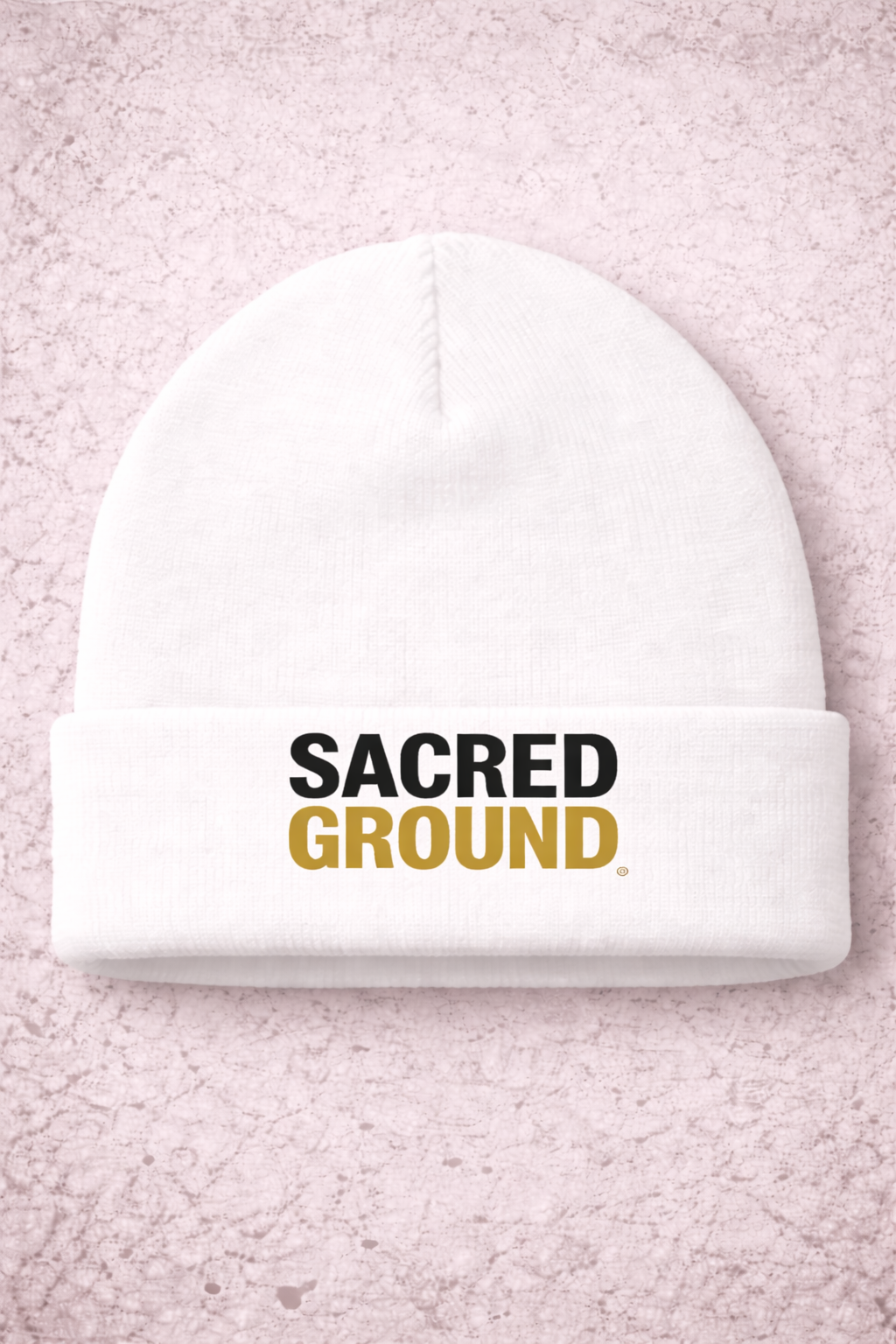 Sacred Ground White Beanie